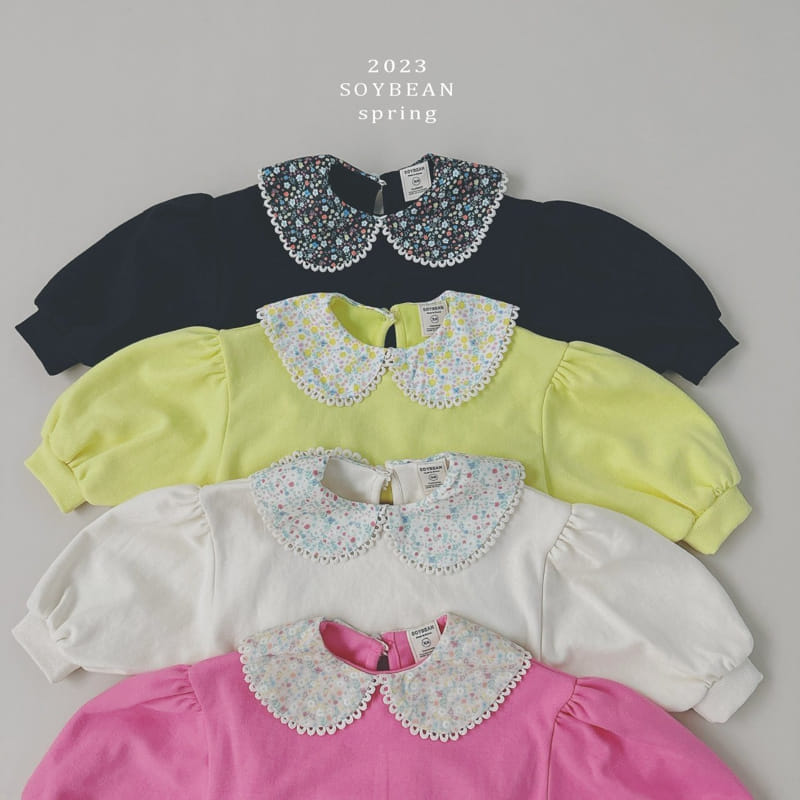 Soybean - Korean Children Fashion - #kidsstore - Flower Collar Sweatshirt - 9