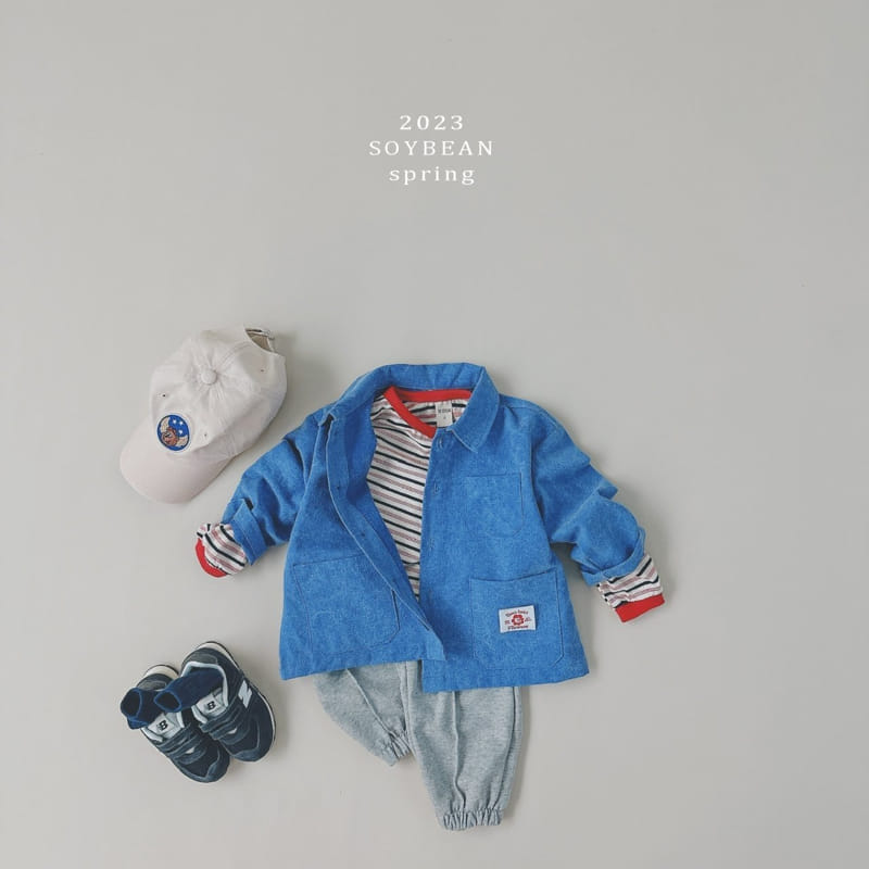 Soybean - Korean Children Fashion - #kidsstore - Flwoer Bear Spring Field Jacket - 2