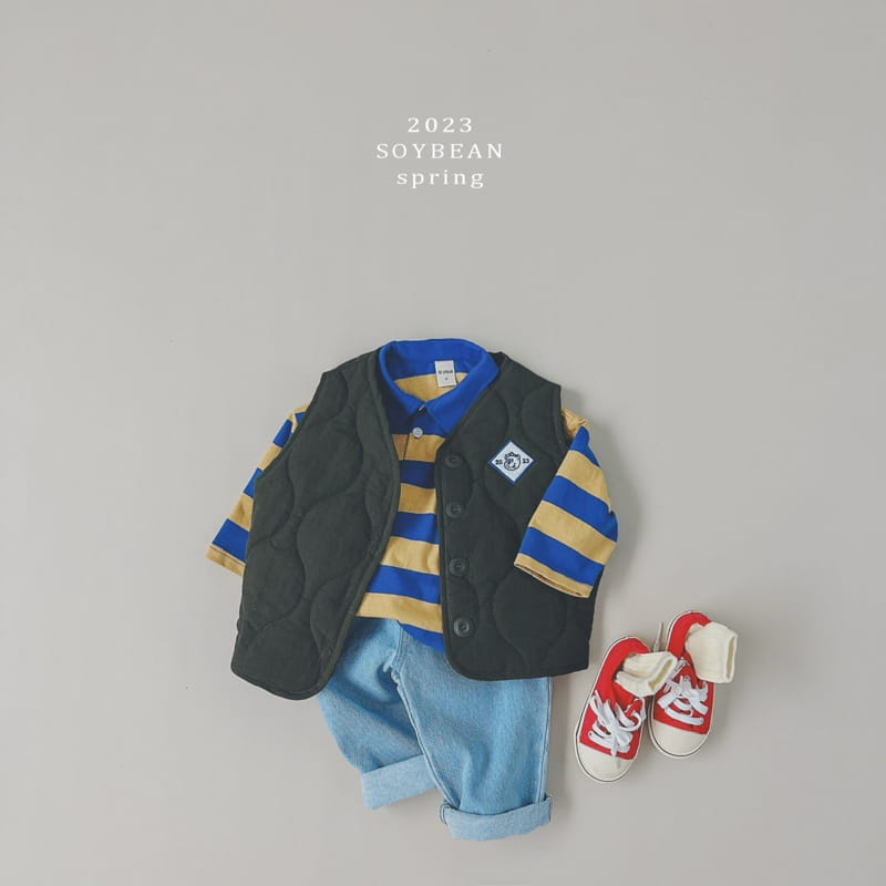 Soybean - Korean Children Fashion - #kidsstore - Bear Quilting Vest - 3