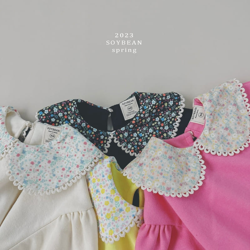 Soybean - Korean Children Fashion - #kidzfashiontrend - Flower Collar Sweatshirt - 10