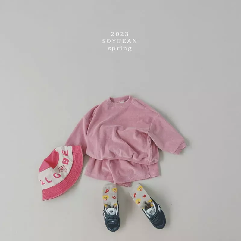 Soybean - Korean Children Fashion - #kidzfashiontrend - SS Terry Top Bottom Set - 3