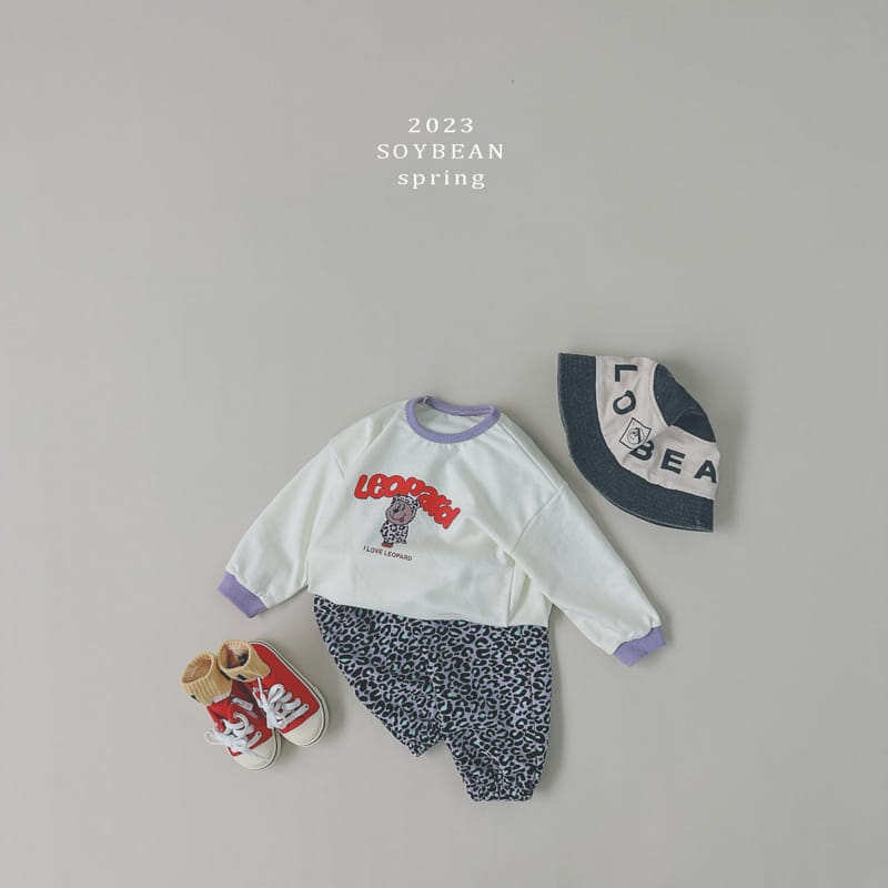 Soybean - Korean Children Fashion - #littlefashionista - Leopard Top Bottom Set