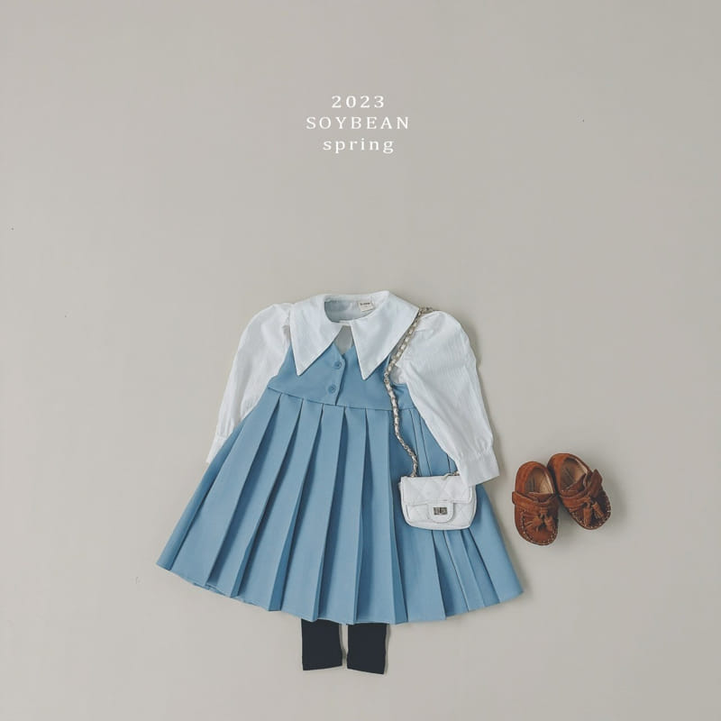Soybean - Korean Children Fashion - #prettylittlegirls - School Wrinkle One-piece - 6