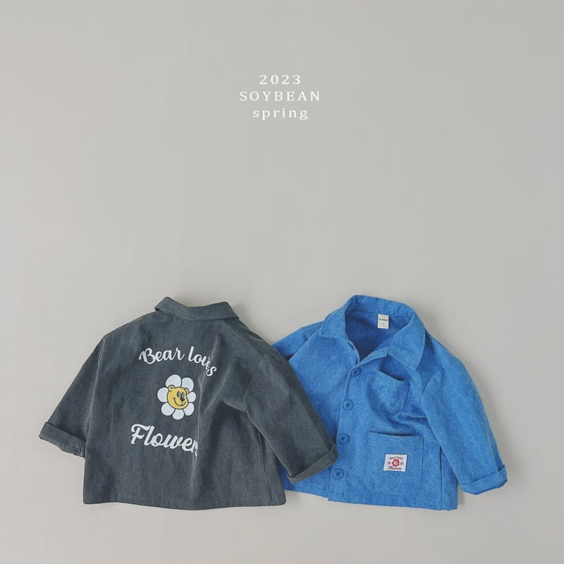 Soybean - Korean Children Fashion - #todddlerfashion - Flwoer Bear Spring Field Jacket - 9