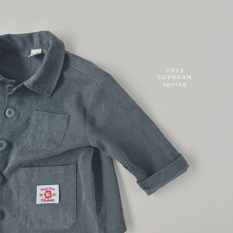 Soybean - Korean Children Fashion - #toddlerclothing - Flwoer Bear Spring Field Jacket - 10