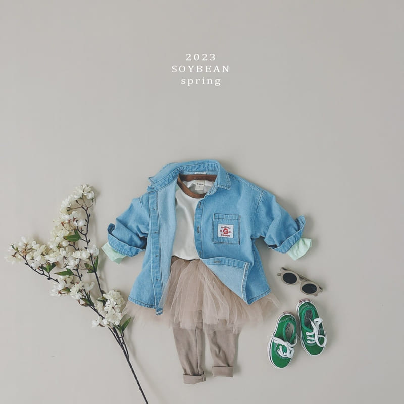 Soybean - Korean Children Fashion - #toddlerclothing - Everywhere Denim Shirt - 2