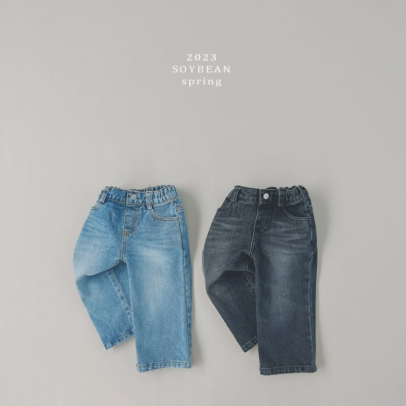 Soybean - Korean Children Fashion - #toddlerclothing - Vintage Wide Jeans - 12