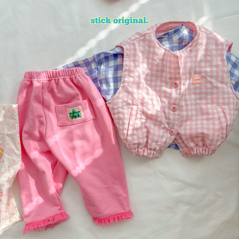 Stick - Korean Children Fashion - #discoveringself - Check Vest - 10