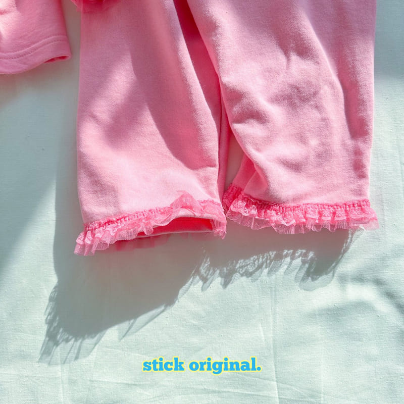 Stick - Korean Children Fashion - #kidsshorts - Lace Tee - 8