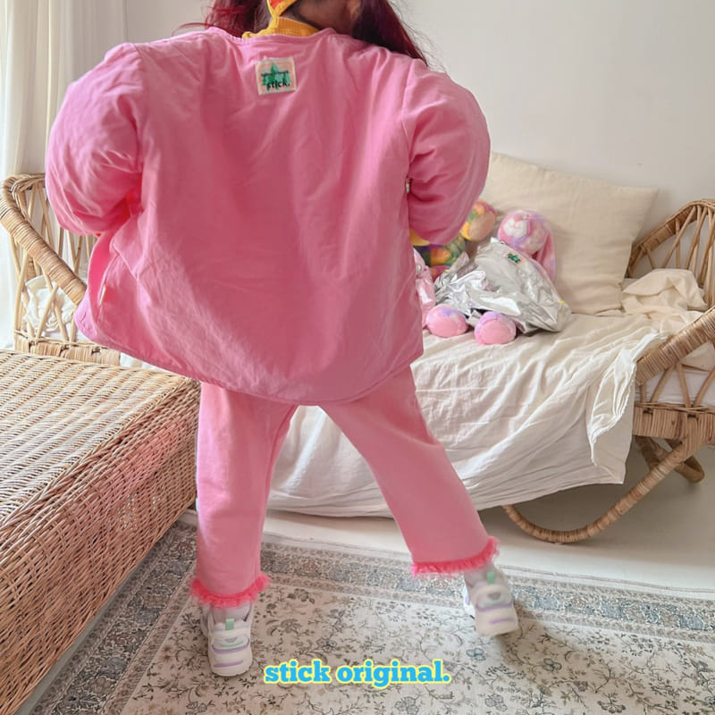Stick - Korean Children Fashion - #kidzfashiontrend - Lace Terry Pants - 9