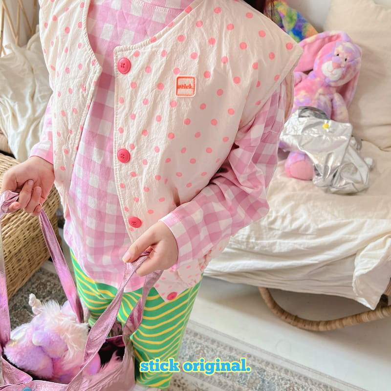 Stick - Korean Children Fashion - #prettylittlegirls - Dot Vest - 6