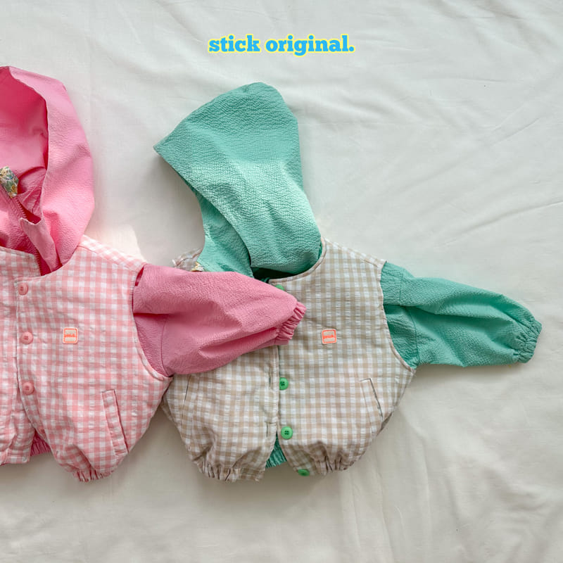 Stick - Korean Children Fashion - #prettylittlegirls - Check Vest - 5
