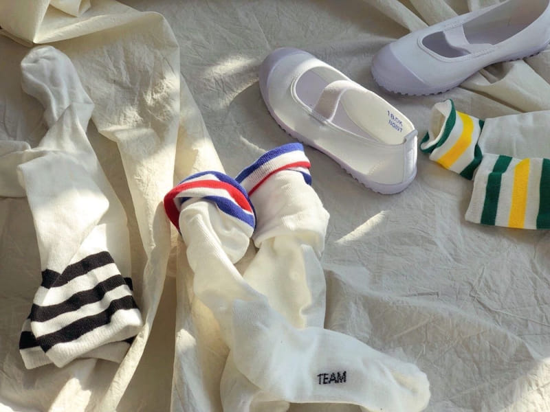 Teamand - Korean Children Fashion - #childrensboutique - Three Stripes Knee Socks  - 3
