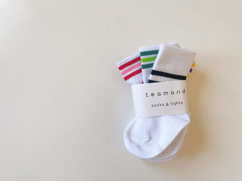 Teamand - Korean Children Fashion - #designkidswear - Crew Socks Set - 2