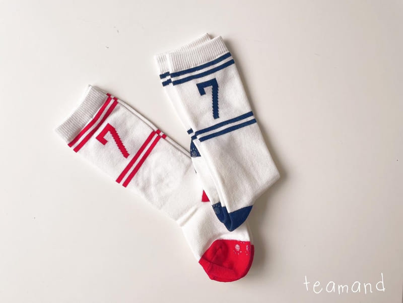Teamand - Korean Children Fashion - #discoveringself - Number Knee Socks Set - 3