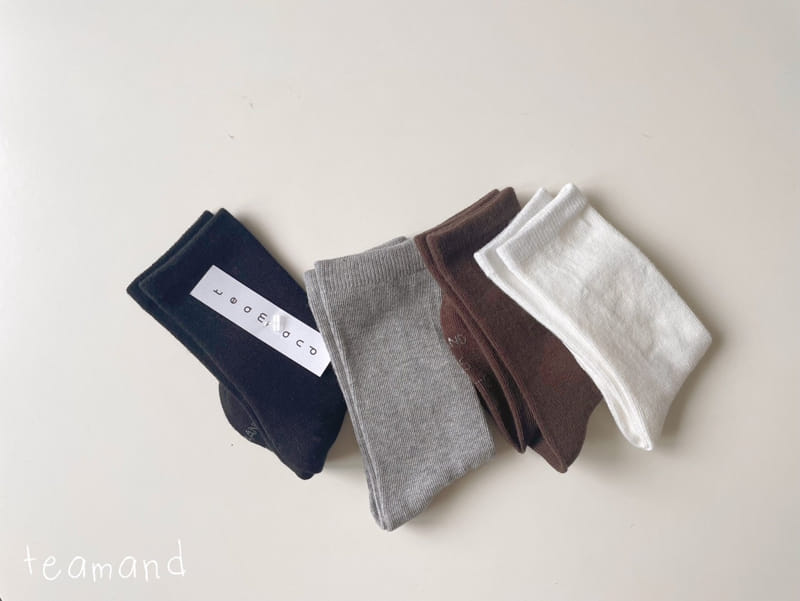 Teamand - Korean Children Fashion - #designkidswear - Simple Knee Socks Set - 4