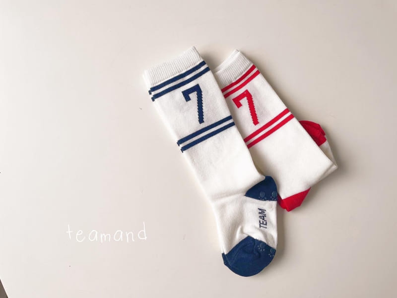 Teamand - Korean Children Fashion - #discoveringself - Number Knee Socks Set - 4