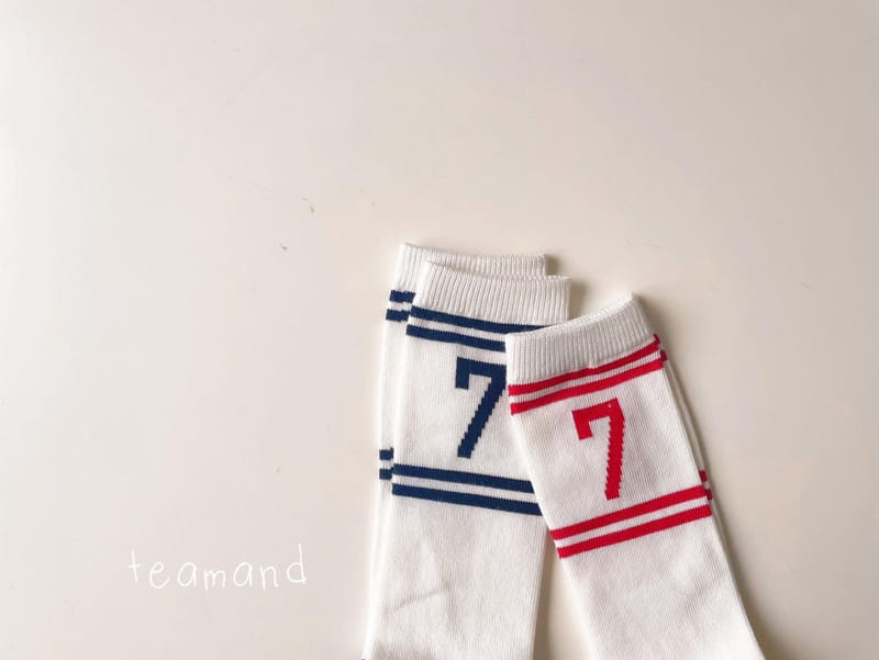 Teamand - Korean Children Fashion - #kidsstore - Number Knee Socks Set - 6