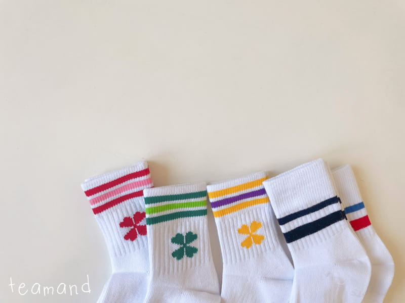 Teamand - Korean Children Fashion - #kidzfashiontrend - Crew Socks Set - 7