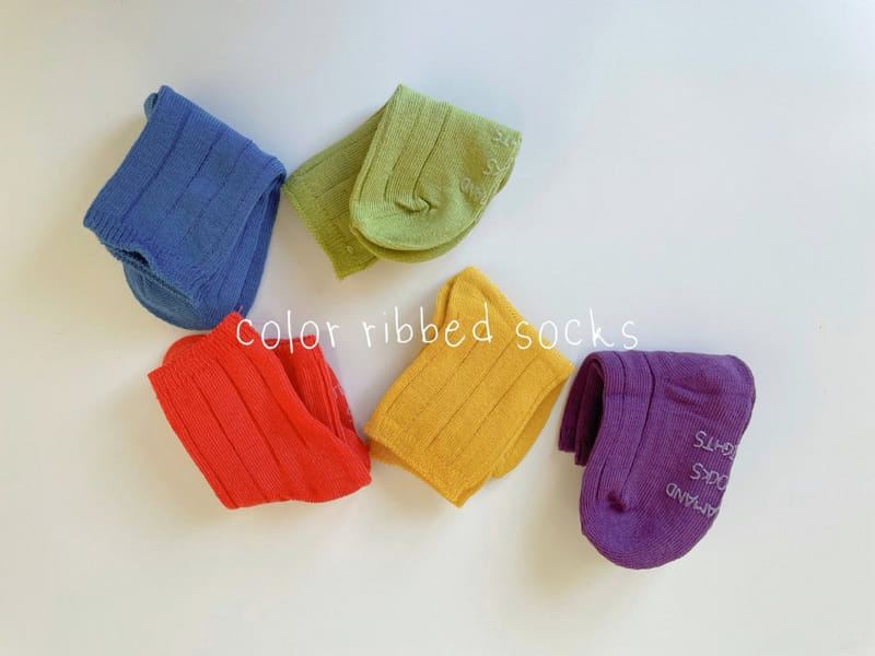 Teamand - Korean Children Fashion - #magicofchildhood - Color Socks Set - 4
