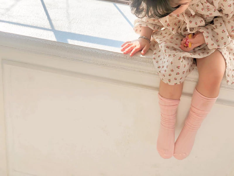 Teamand - Korean Children Fashion - #todddlerfashion - Rolling Knee Socks  - 3