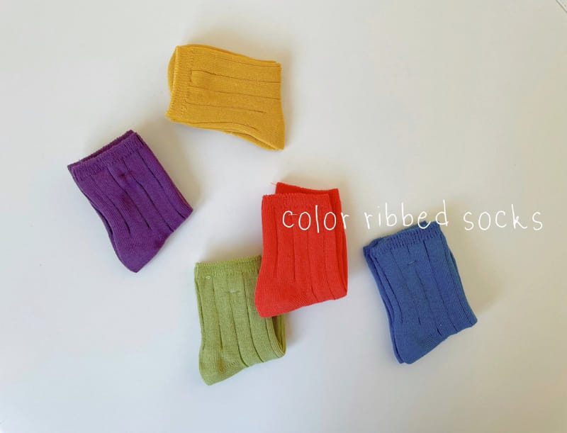 Teamand - Korean Children Fashion - #todddlerfashion - Color Socks Set - 6