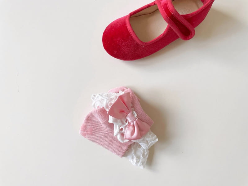 Teamand - Korean Children Fashion - #toddlerclothing - Big Ribbon Socks  