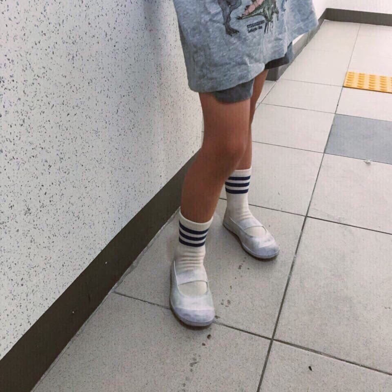 Teamand - Korean Children Fashion - #toddlerclothing - Three Stripes Socks  Set - 6