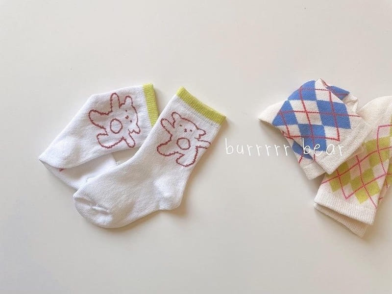 Teamand - Korean Children Fashion - #toddlerclothing - Brr Bear Socks - 3