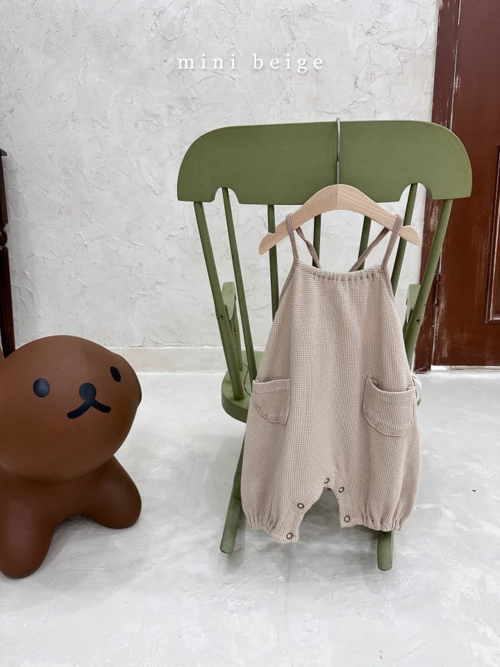 The Beige - Korean Baby Fashion - #babyboutiqueclothing - Waffle Sleeveless Bodysuit