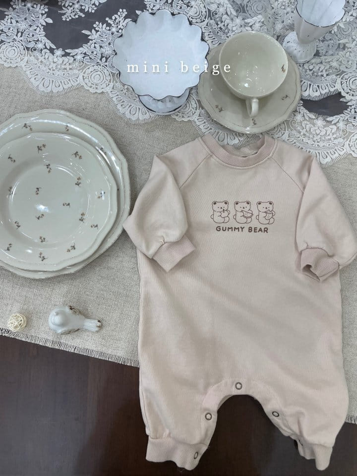 The Beige - Korean Baby Fashion - #babyfashion - Jelly Bear Bodysuit - 2