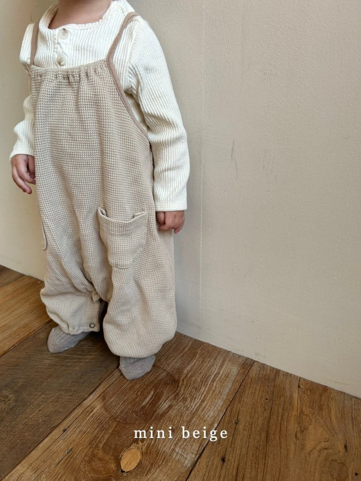 The Beige - Korean Baby Fashion - #babyoutfit - Waffle Sleeveless Bodysuit - 10