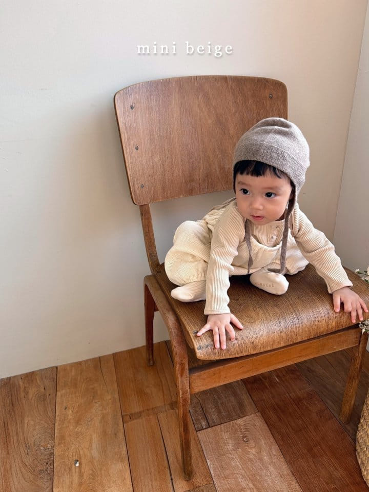 The Beige - Korean Baby Fashion - #babyoutfit - Waffle Sleeveless Bodysuit - 9