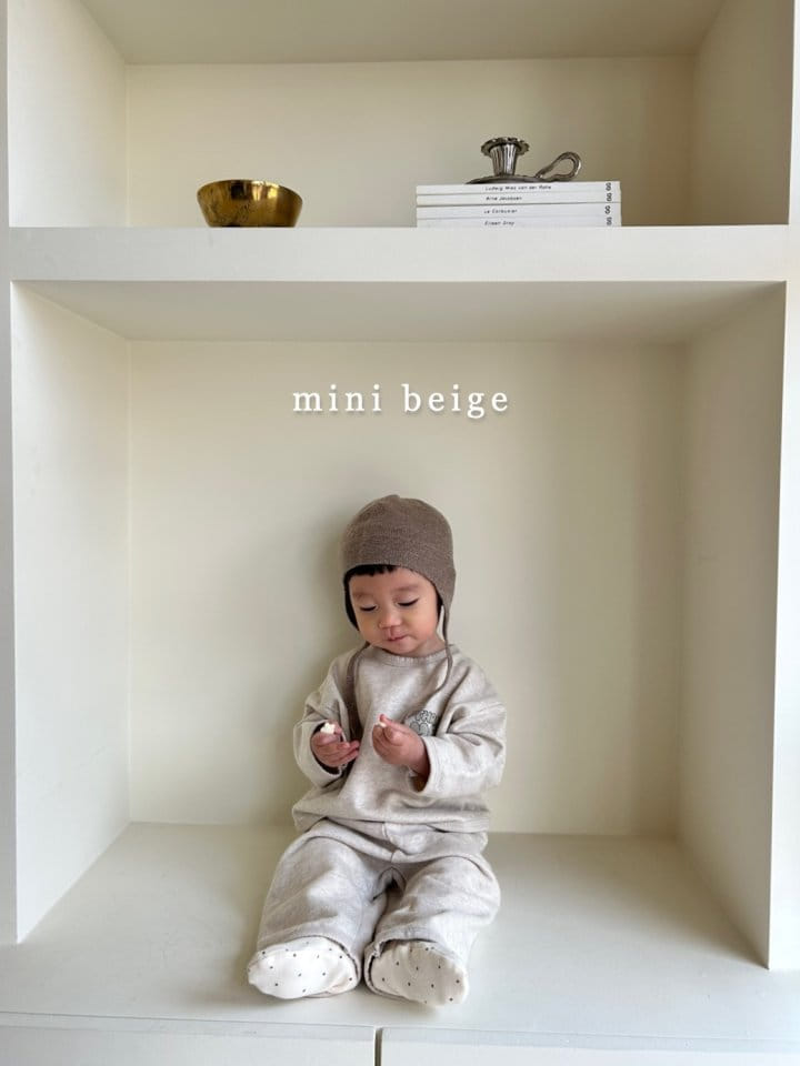 The Beige - Korean Baby Fashion - #babyoutfit - Thank You Top Bottom Set - 7