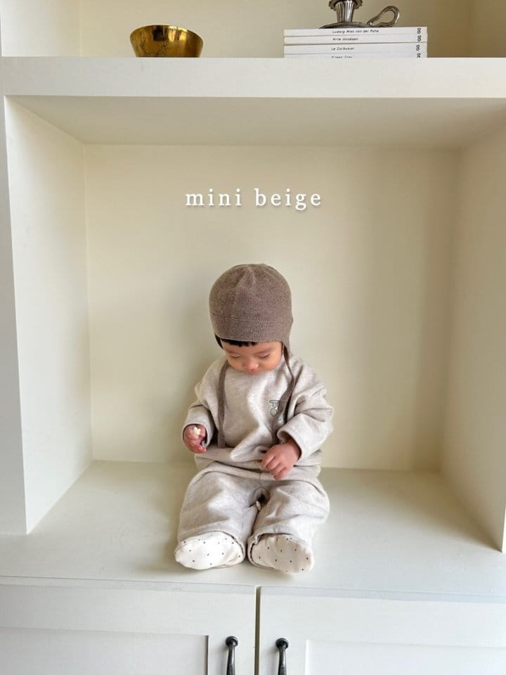 The Beige - Korean Baby Fashion - #babywear - Thank You Top Bottom Set - 9