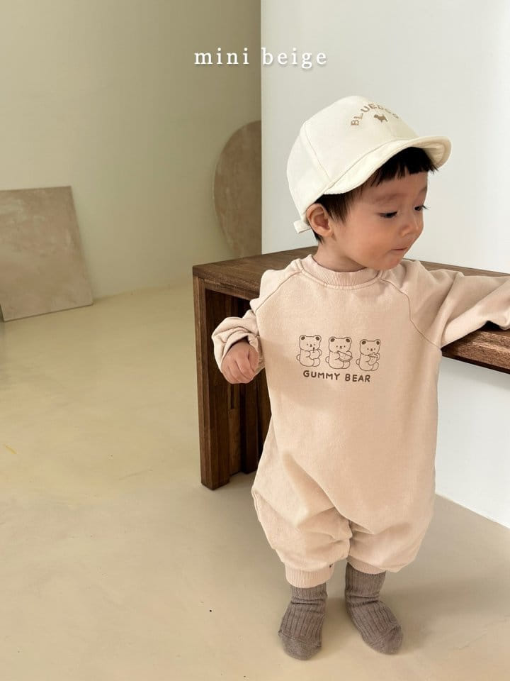 The Beige - Korean Baby Fashion - #onlinebabyboutique - Jelly Bear Bodysuit - 11