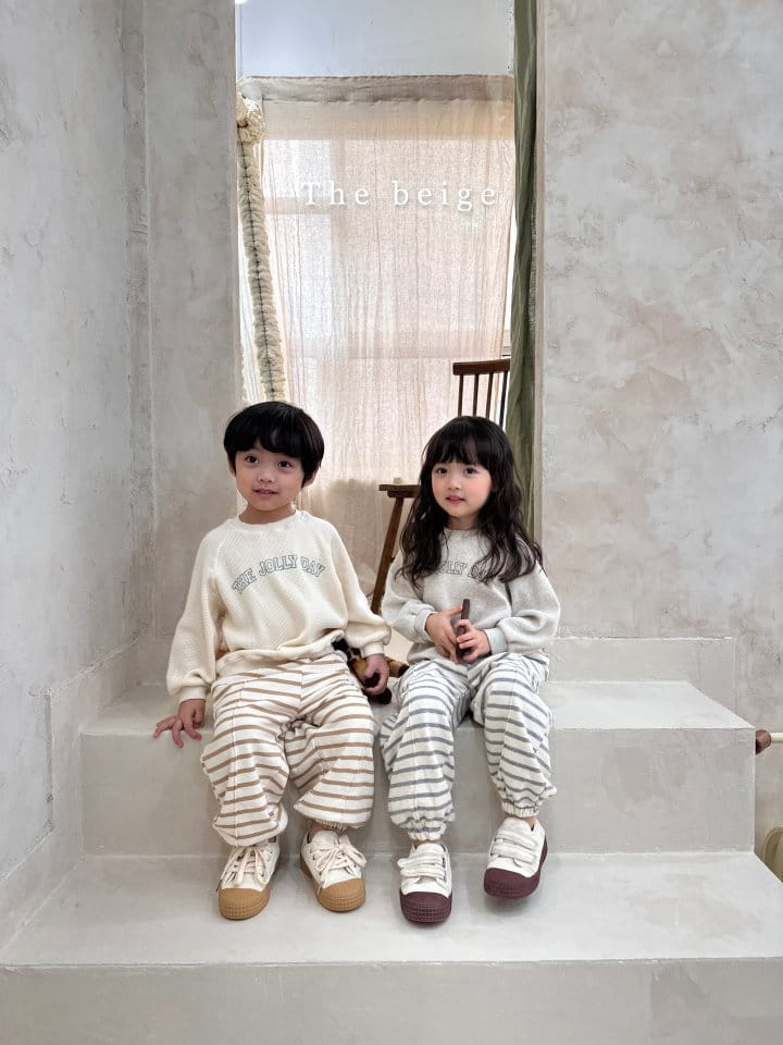 The Beige - Korean Children Fashion - #Kfashion4kids - Stripes Pintuck Pants - 9