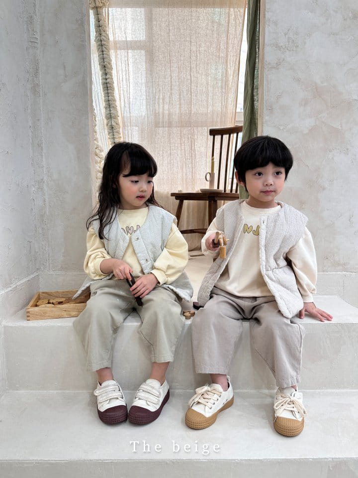 The Beige - Korean Children Fashion - #kidzfashiontrend - Check Vest - 4
