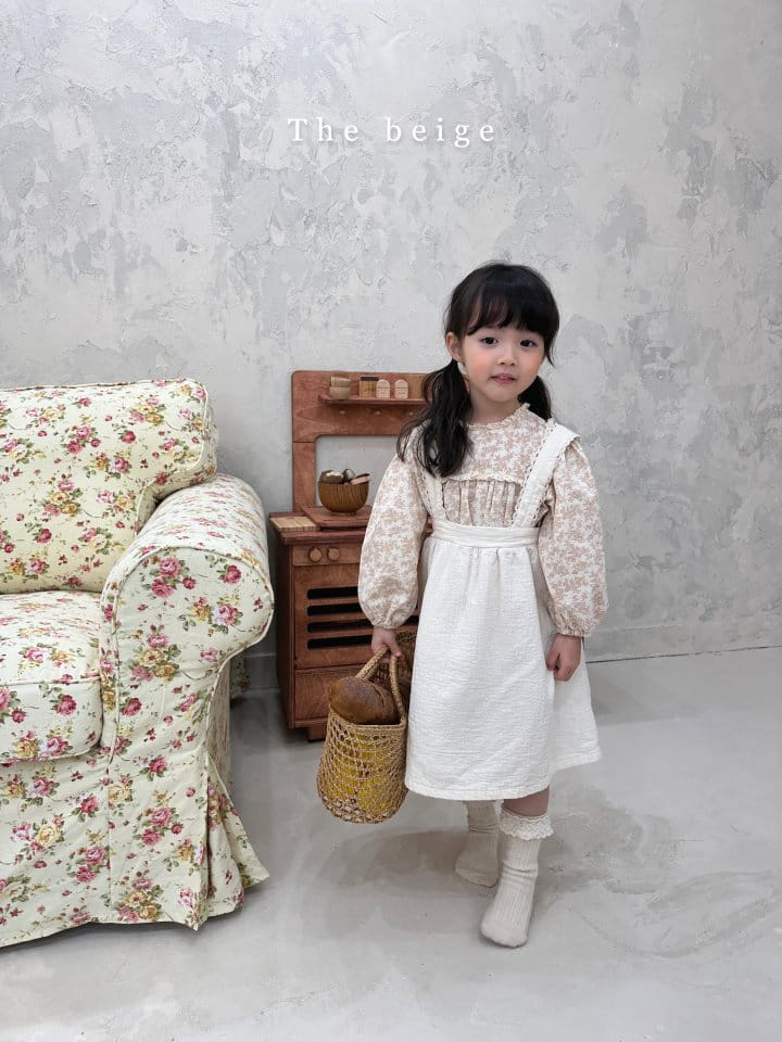 The Beige - Korean Children Fashion - #childrensboutique - Lace Dungarees Skirt - 8