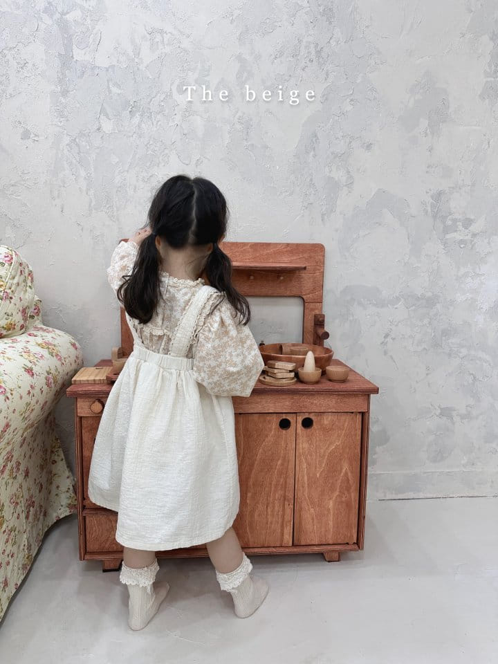 The Beige - Korean Children Fashion - #designkidswear - Lace Dungarees Skirt - 9