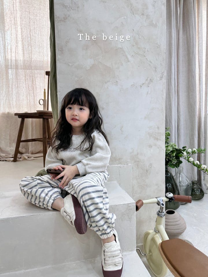 The Beige - Korean Children Fashion - #fashionkids - Stripes Pintuck Pants - 5