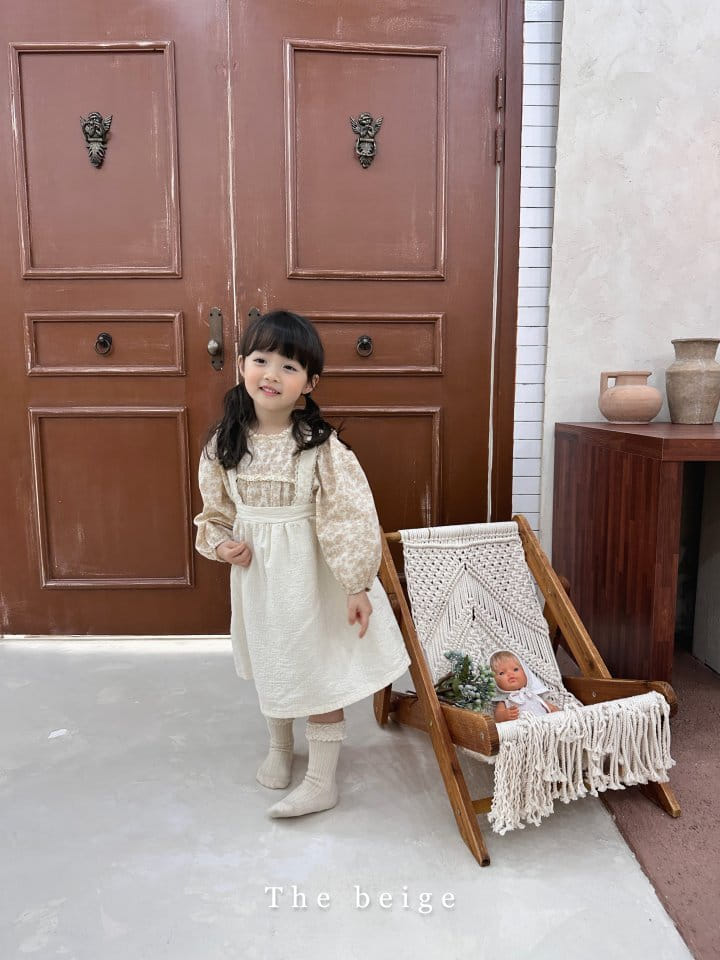 The Beige - Korean Children Fashion - #fashionkids - Lace Dungarees Skirt - 11