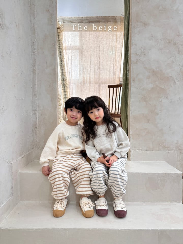 The Beige - Korean Children Fashion - #kidsshorts - Stripes Pintuck Pants - 6