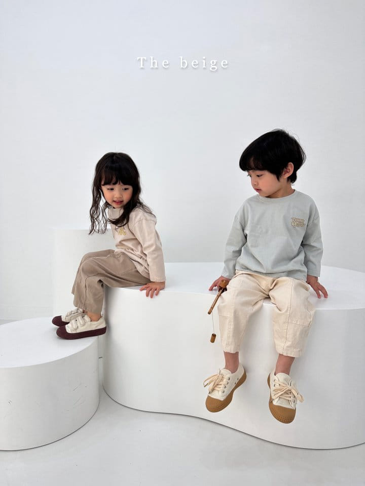 The Beige - Korean Children Fashion - #kidsshorts - Thank You Paint Tee - 11