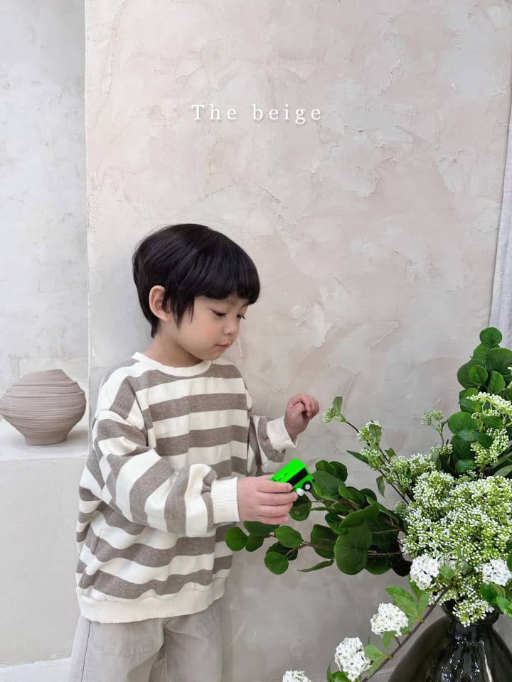 The Beige - Korean Children Fashion - #kidsshorts - Stripes Sweatshirt - 9