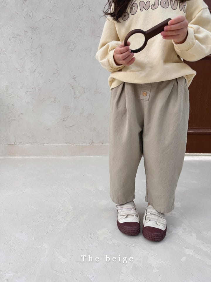 The Beige - Korean Children Fashion - #littlefashionista - Button Baggy Pants - 7