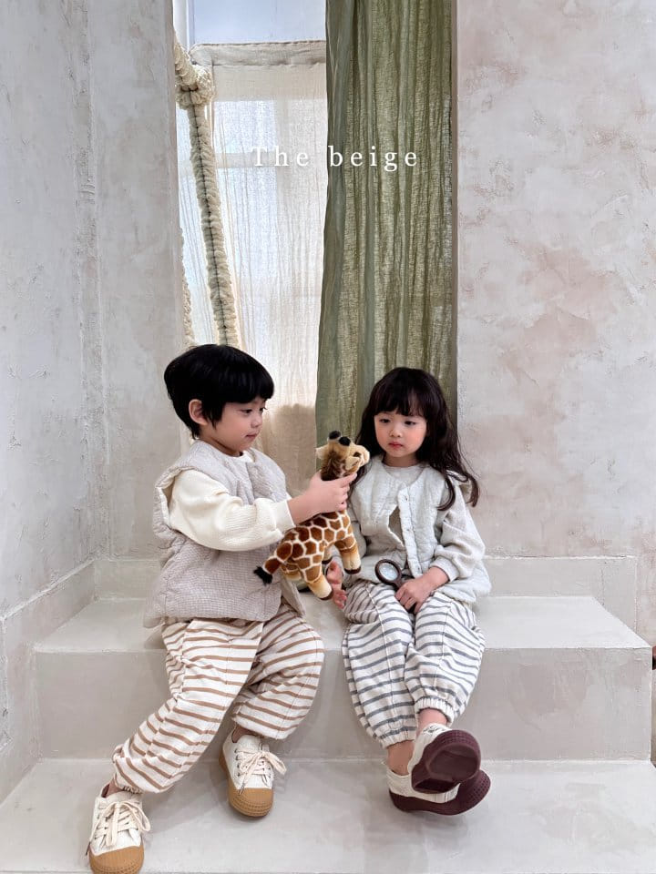 The Beige - Korean Children Fashion - #magicofchildhood - Stripes Pintuck Pants - 11
