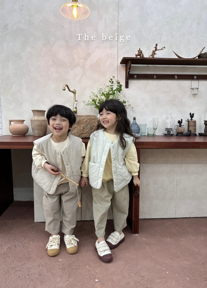 The Beige - Korean Children Fashion - #toddlerclothing - Check Vest - 10