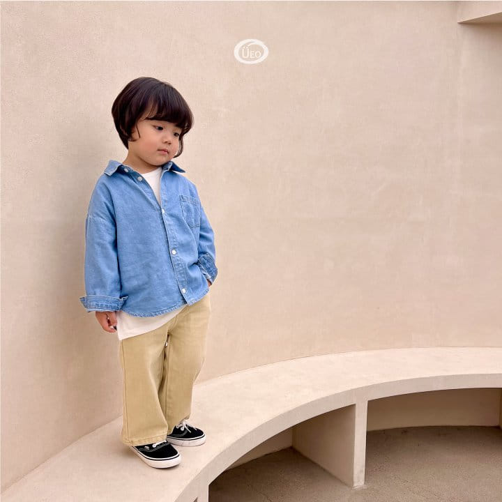 U Eo - Korean Children Fashion - #childofig - Dandy Denim Shirt - 9