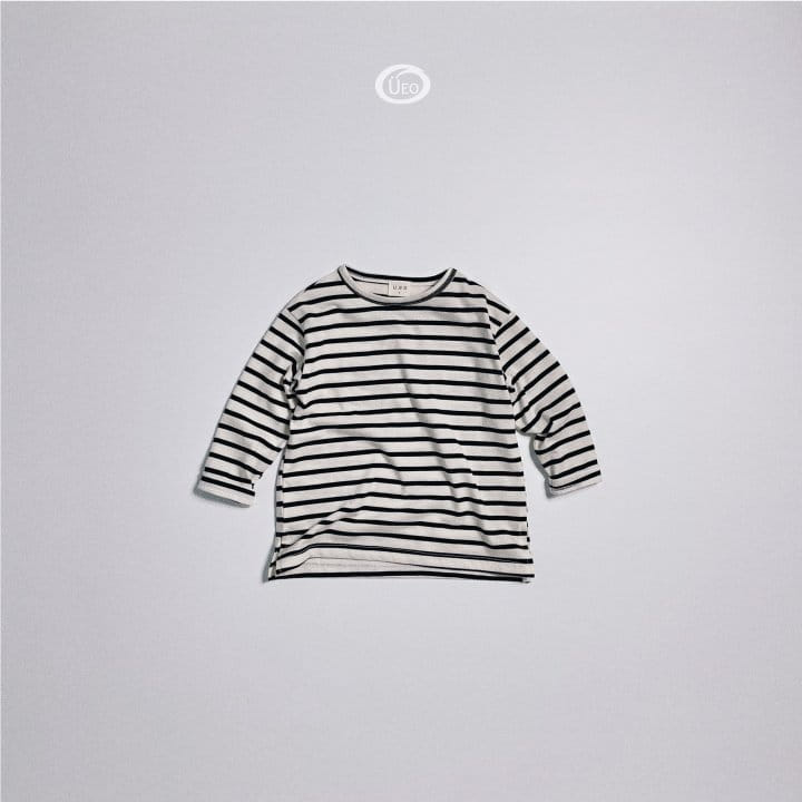 U Eo - Korean Children Fashion - #designkidswear - Slit Stripes Tee - 3